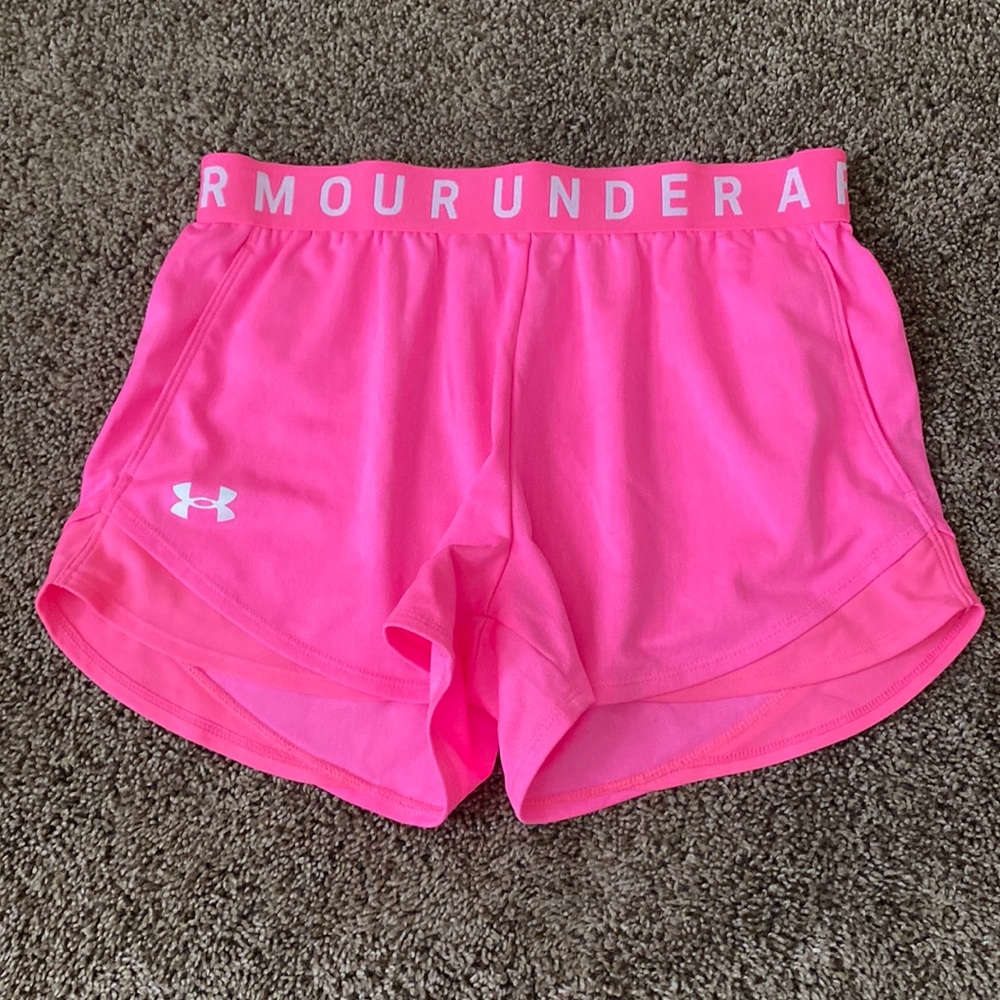 Hot Pink Under Armour Athletic Shorts